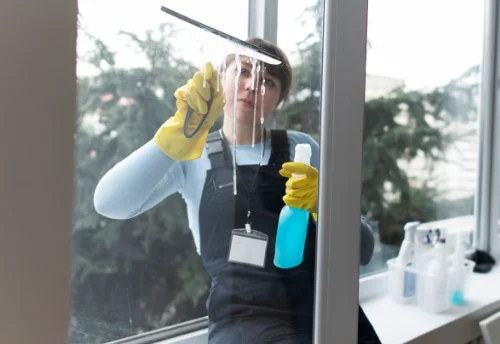 Nettoyage de vitres intérieures et extérieures aux Ferres